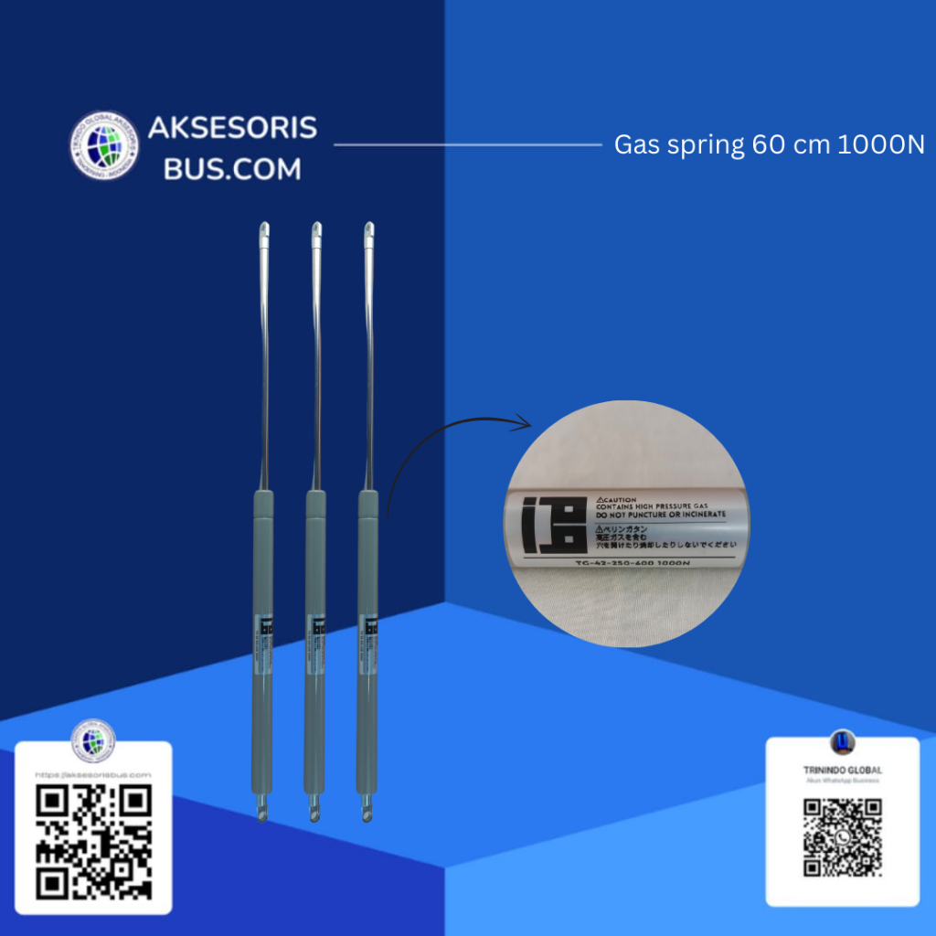 Jual Gas Spring/ Shockbreker/Pegas IB 1000N 60CM | Shopee Indonesia