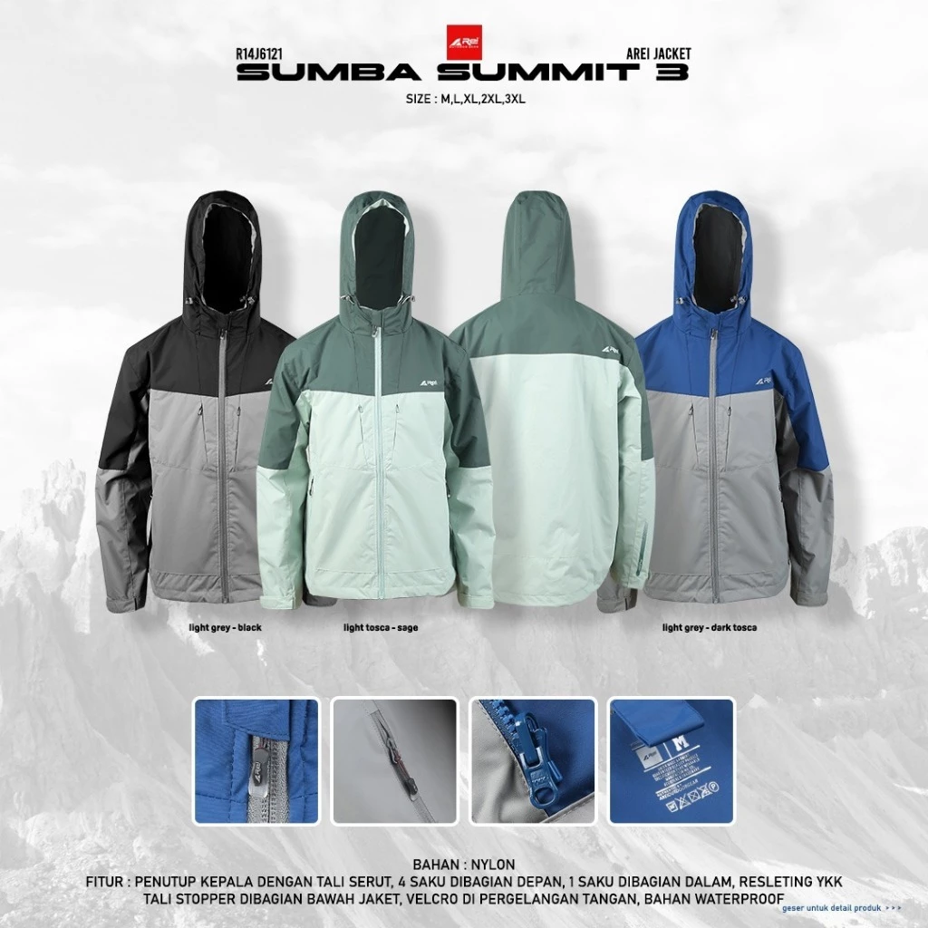 Jaket Pria Arei Sumba 3 Arei Outdoorgear
