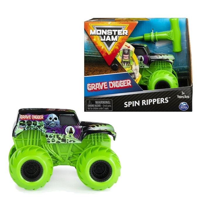 Jual Monster Jam Official Grave Digger Spin Rippers Monster Truck ...