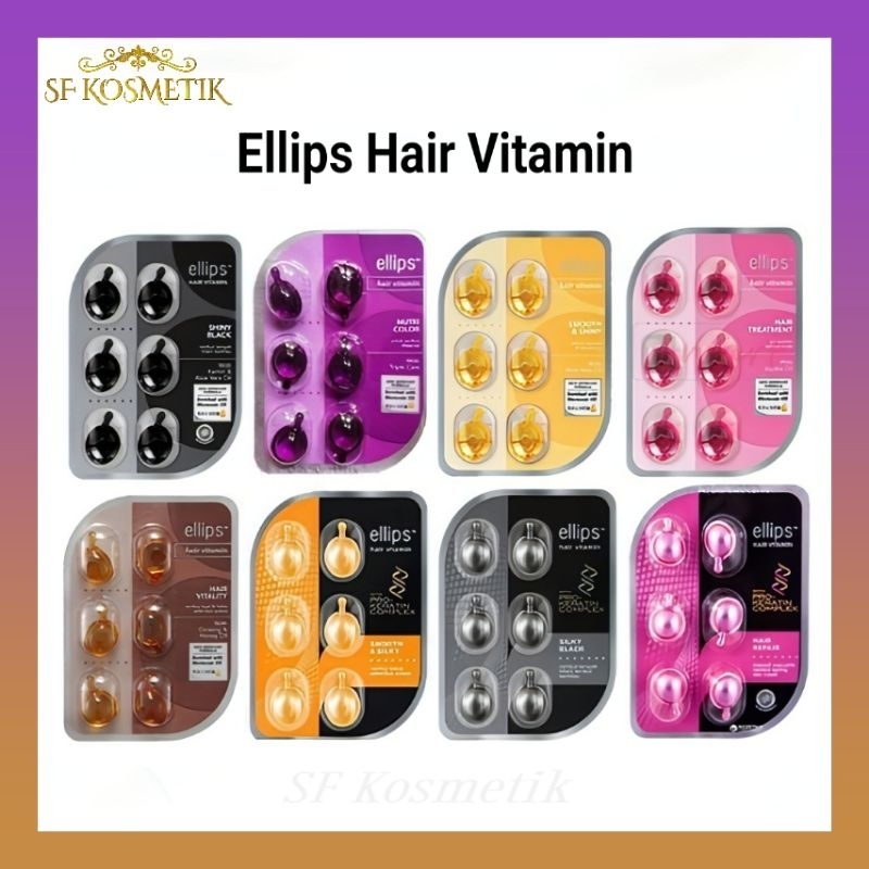Jual ELLIPS Hair Vitamin / Hair Vitamin Pro Keratin Complex ( 6 Capsule ...