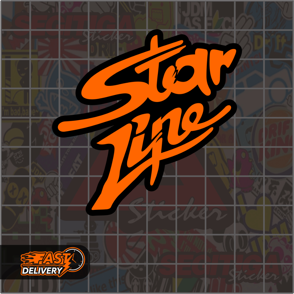 Jual Sticker StarLine Ukuran 5 x 5 Cm | Shopee Indonesia