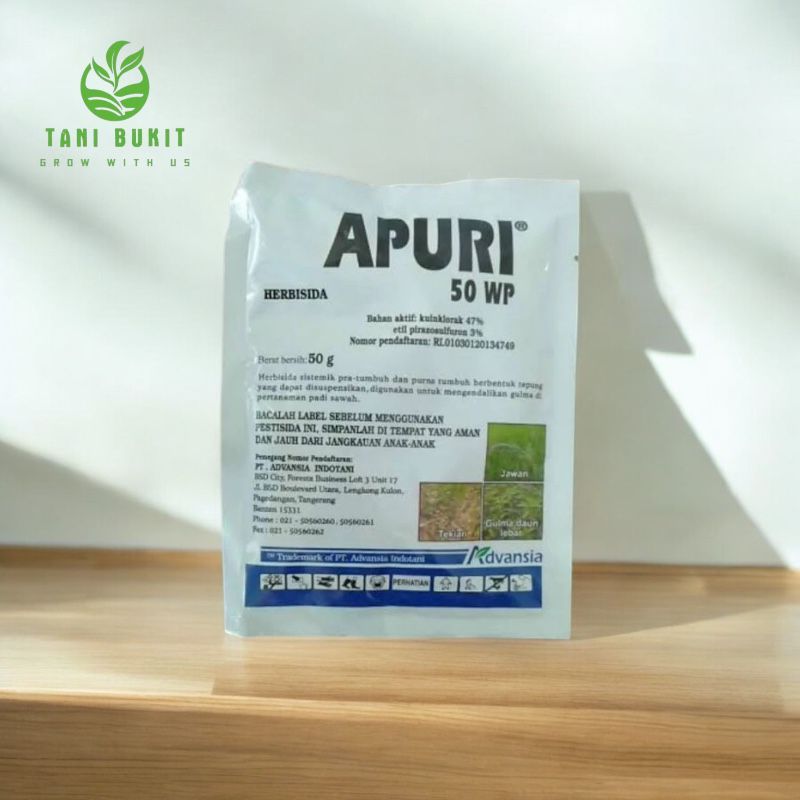Jual Herbisida padi Sistemik APURI 50 WP Untuk Rumput Jawan, teki ...