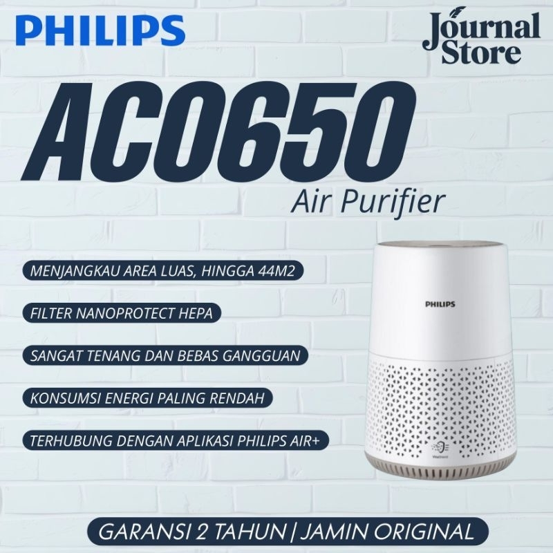 Jual PHILIPS Air Purifier AC0650 Cover 39 m2 New Garansi Resmi | Shopee ...