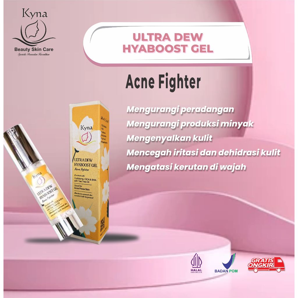 Jual KYNA Acne Fighter Ultra Dew Hyaaboost Gel All Skin Types | Shopee ...