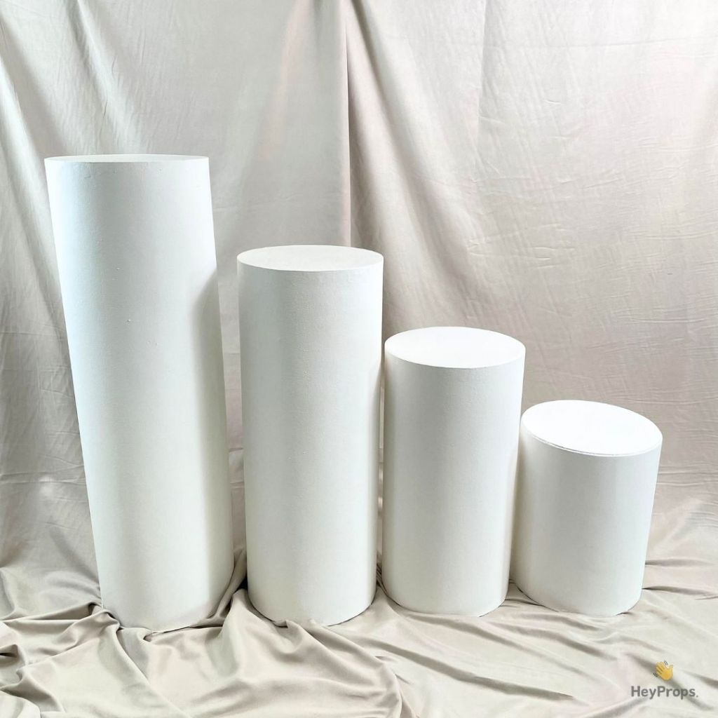 Jual HEYPROPS Podium Tabung Bulat JUMBO Size Diameter 30 cm - Display ...