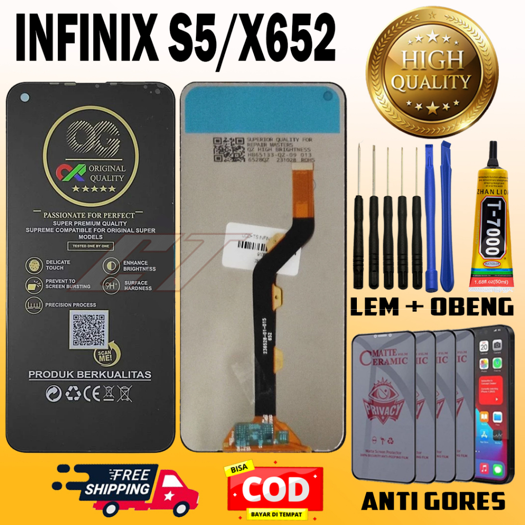 Jual LCD TOUCHSCREEN INFINIX S5/X652 LAYAR SENTUH ORIGINAL ORI ALL ...