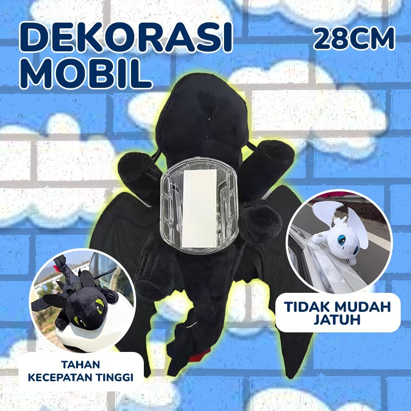 Jual Boneka Toothless Dekorasi Kendaraan Mobil/Motor/Helm Motor Imut ...