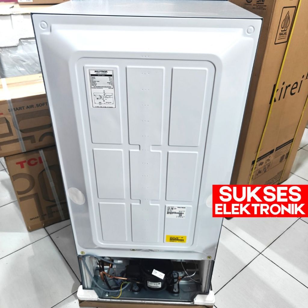 Jual KULKAS 1 PINTU POLYTRON SILVER PRB-177T 170L / LEMARI ES 170 T ...