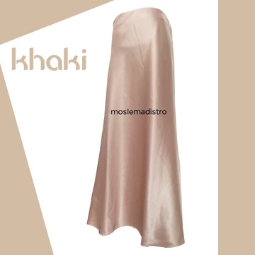 Rok Satin Silk Skirt Panjang Flowy Premium Banyak Warna Simple Elegan Bisa Custom Ukuran Besar