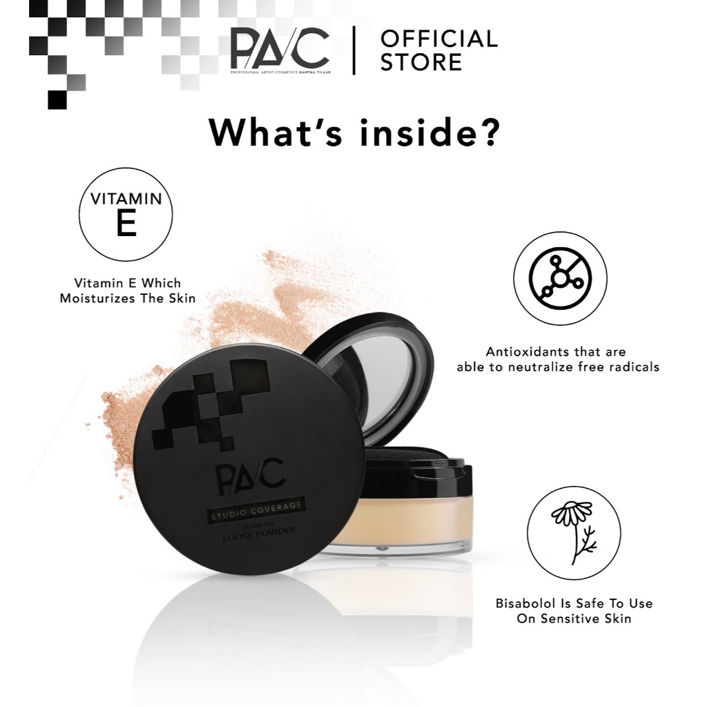 Jual PAC Studio Coverage Loose Powder | Shopee Indonesia