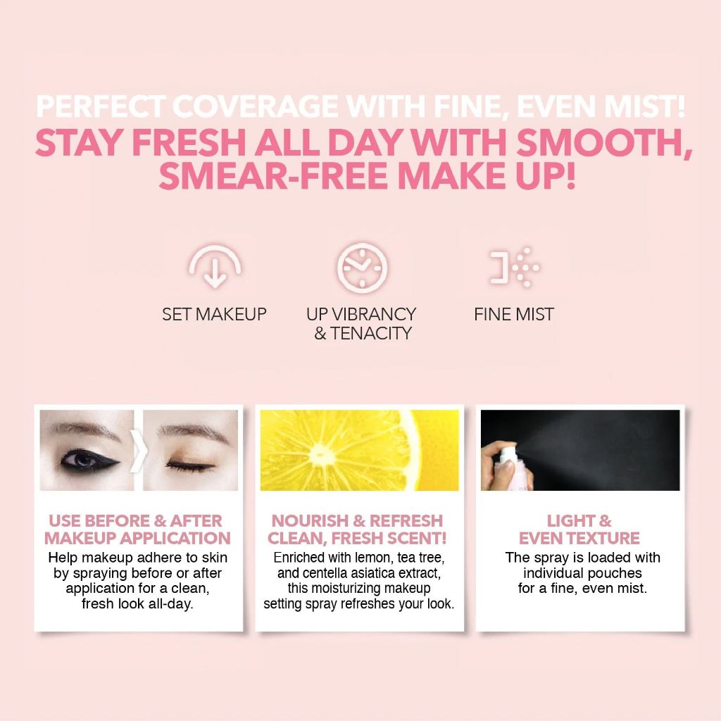 Jual So Natural All Day Tight Make Up Setting Fixx /Fixer General Mist ...