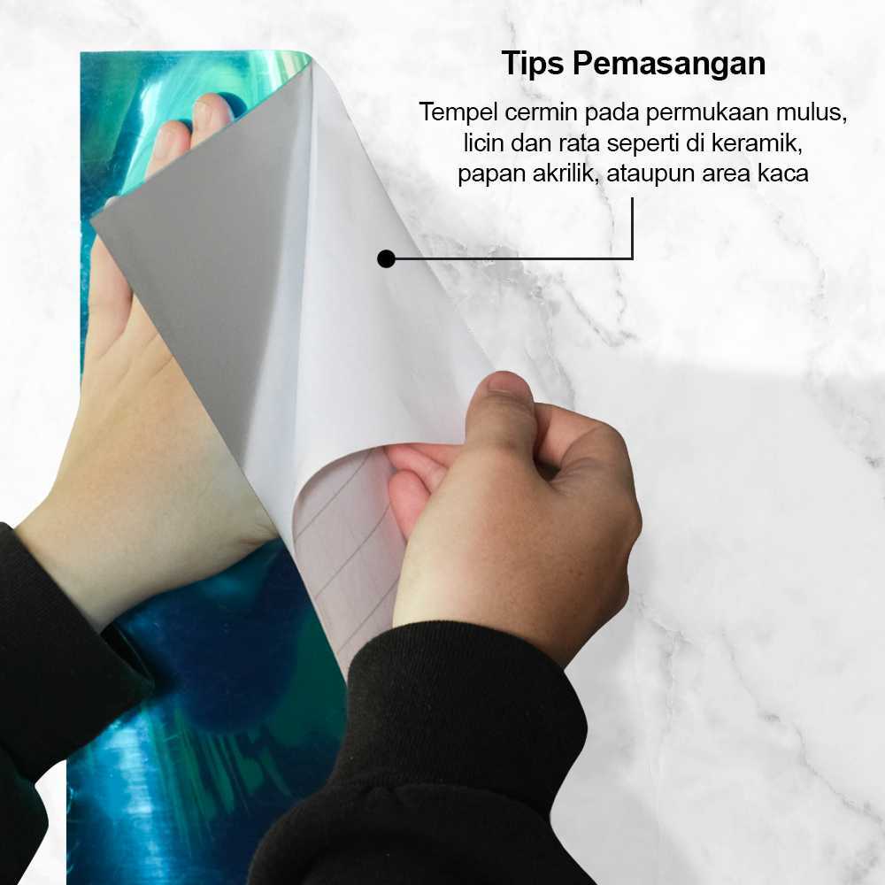 Jual Sticker Dekorasi Dinding Reflection Mirror Pvc X Cm Shopee Indonesia