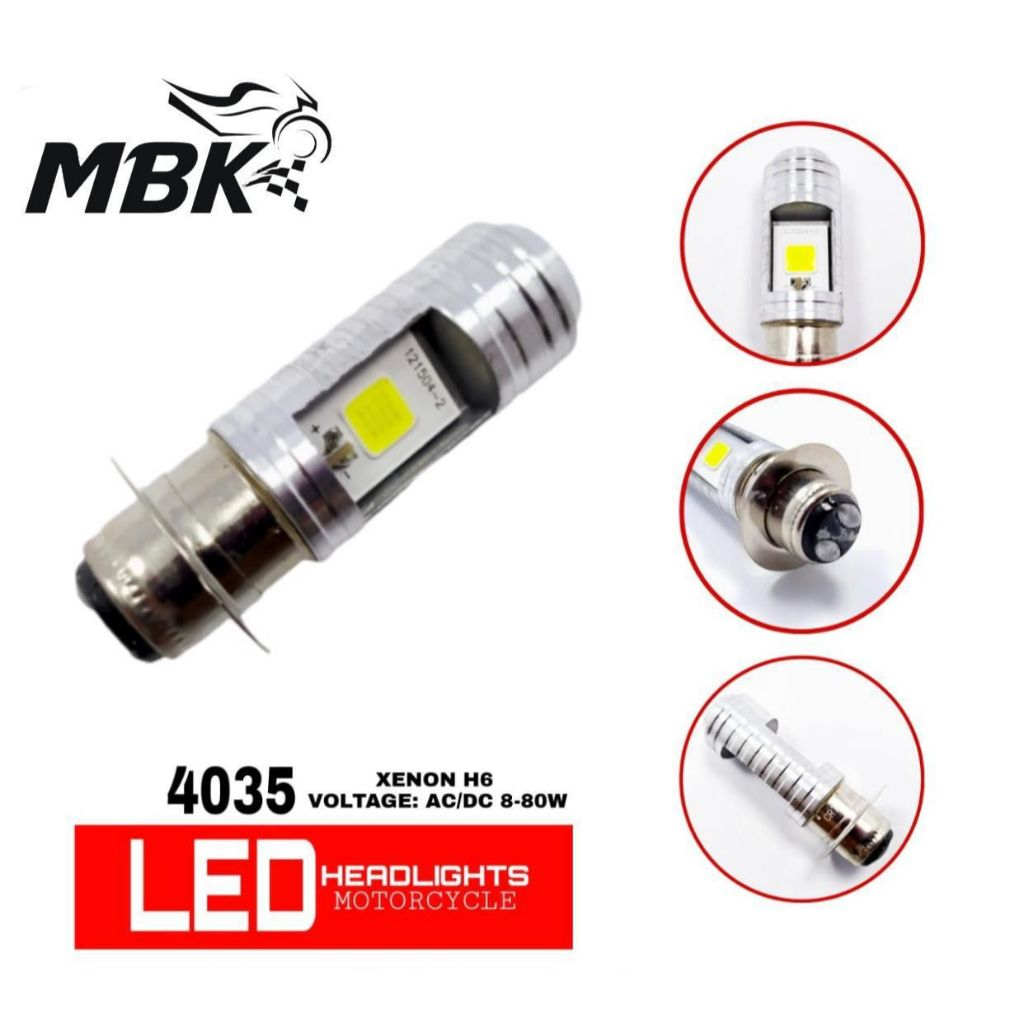 Jual Balon lampu depan Led MBK 2 Sisi 4035 Silver | Shopee Indonesia