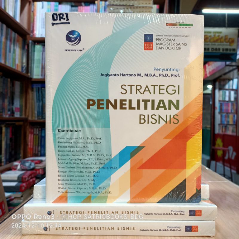 Jual STRATEGI PENELITIAN BISNIS. JOGIYANTO HARTONO. M.BA. ORIGINAL ...