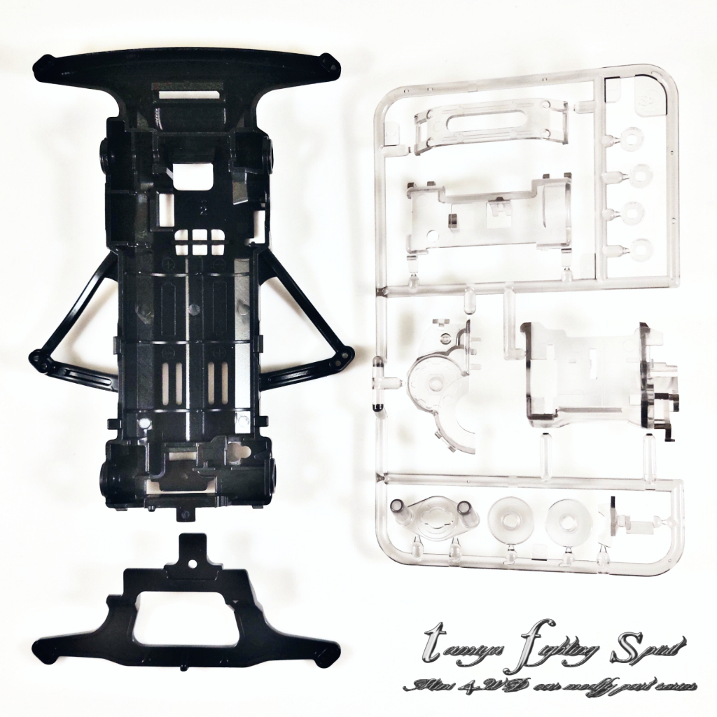 Jual Rep Tamiya Chassis SFM/Super FM + Gear Box Transparent - CS102 ...