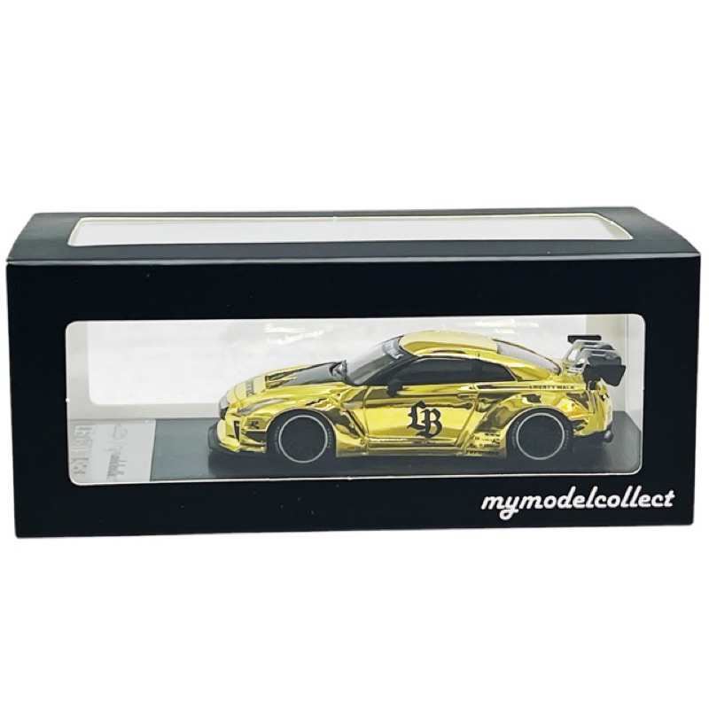 Jual Model Collect 64 LBWK Nissan GTR R35 Chrome Gold | Shopee Indonesia