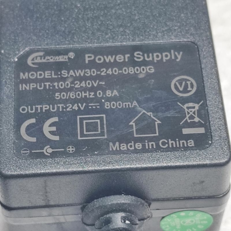 Jual Adaptor CULLPOWER 24V 800mA utk MIKROTIK RB450G Jack 5,5mm ...