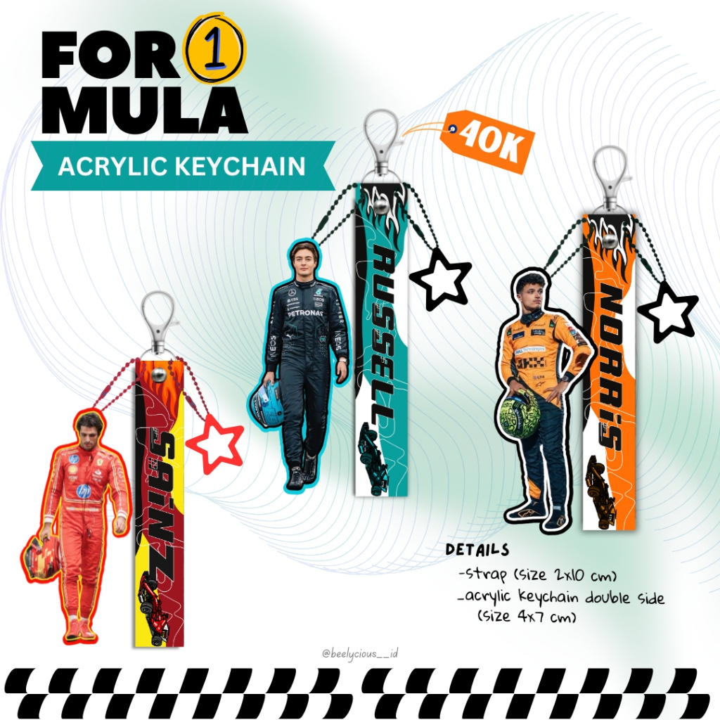 Jual KEYCHAIN & PIN BUTTON FORMULA 1 / F1 | Shopee Indonesia