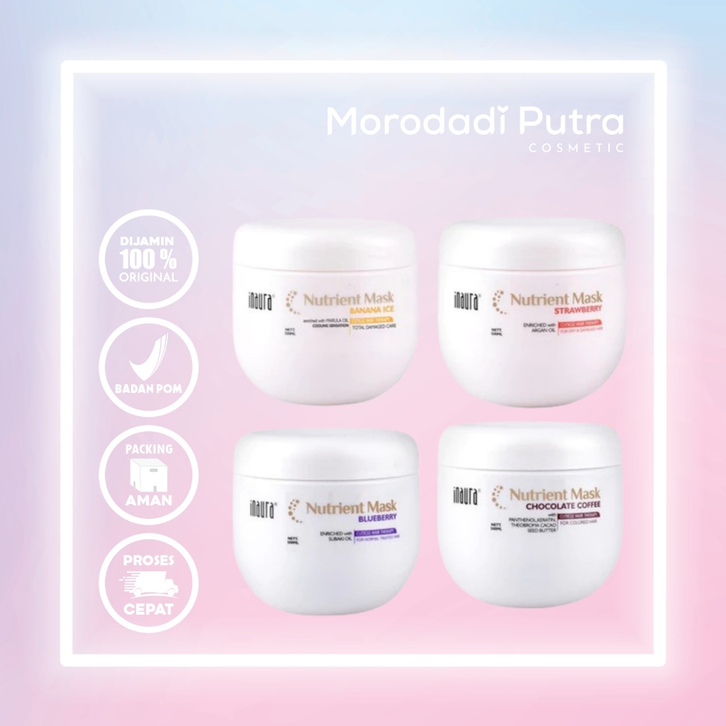 Jual INAURA Nutrient Hair Mask Masker Rambut 500ml | Shopee Indonesia
