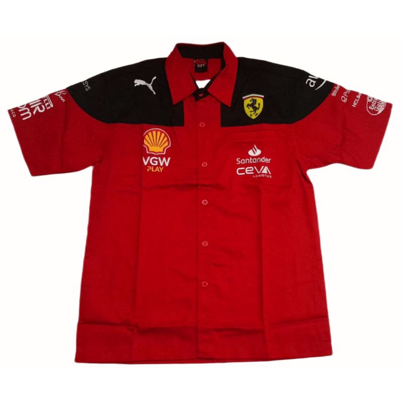 Jual Kemeja Ferarri x Puma Formula 1 Racing Red Merah Art 1027 UNISEX ...