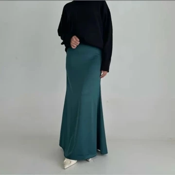 Rok Satin 95cm Satin Long Skirt Rok Satin Wanita Panjang 95cm