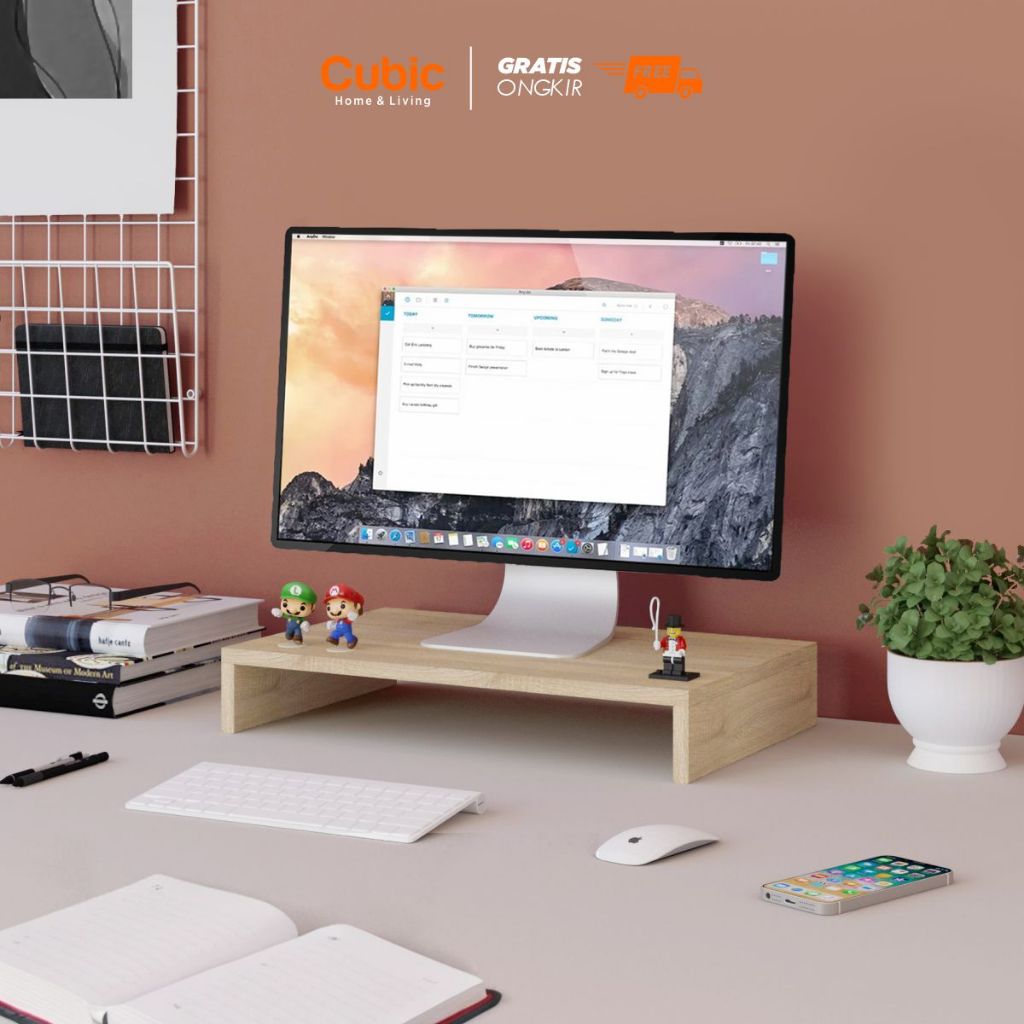 Jual Cubic Alas Monitor Minimalis / Tatakan Laptop / GENIO AM 50 ...
