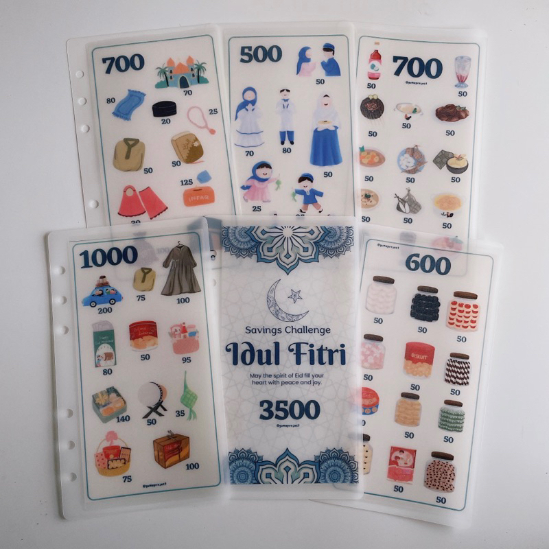 IDUL FITRI saving challenge untuk binder A6 menabubg
