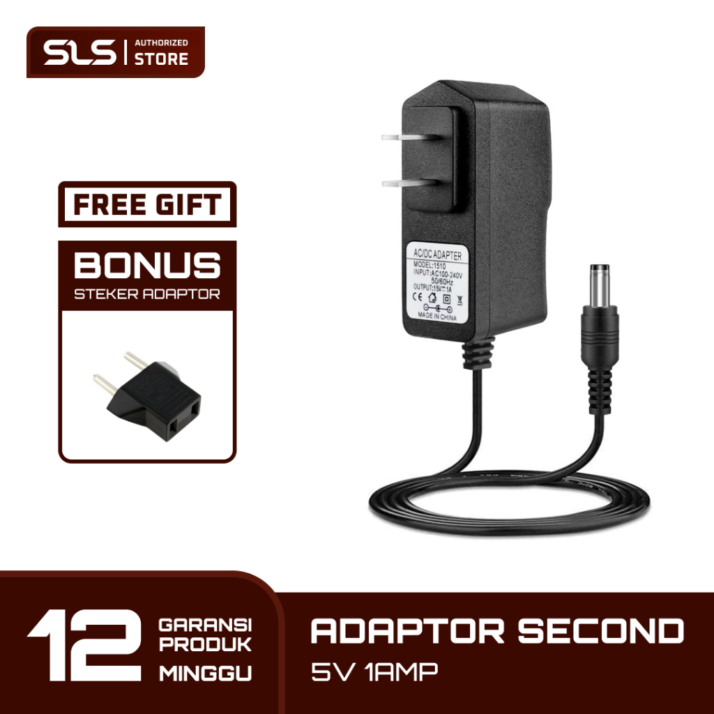 Jual Power Adaptor 5V-1A Untuk Router Modem Decoder Bekas Original ...