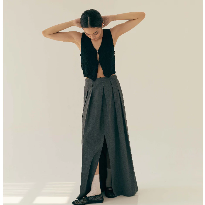 Slide Pleats Skirt