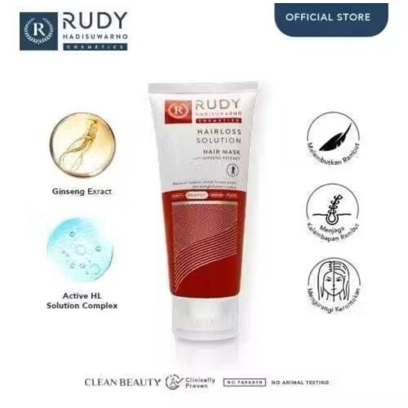 Jual RUDY HADISUWARNO Hairloss Solution Hair Mask 200ml Masker Rambut ...