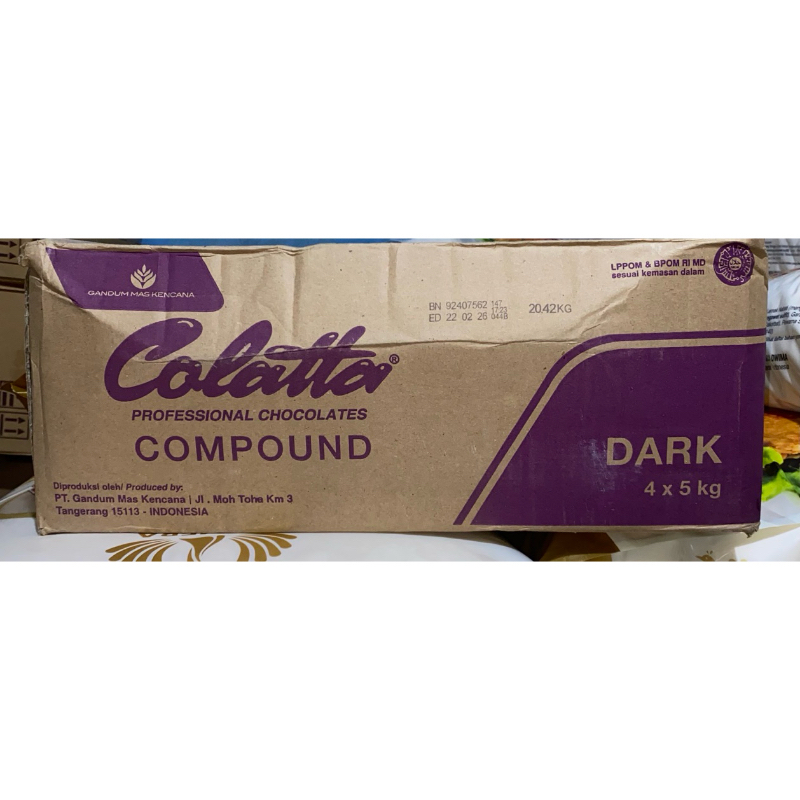 Jual COKLAT COLATTA DARK 5kg x 4 PACK | 1 DUS | Shopee Indonesia