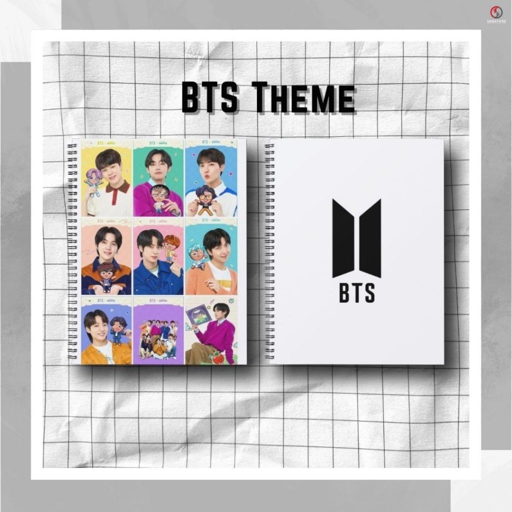 Jual Notebook tema BTS/Bisa Custom dengan foto kamu maupun idola kamu ...