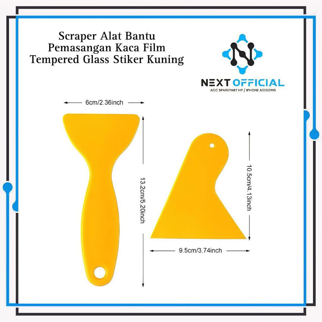 Jual Scraper Alat Bantu Pemasangan Kaca Film Tempered Glass Stiker ...