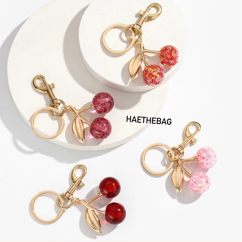 Jual HAE - Gantungan Tas Kunci Cherry Keychain Bag Charm | Shopee Indonesia