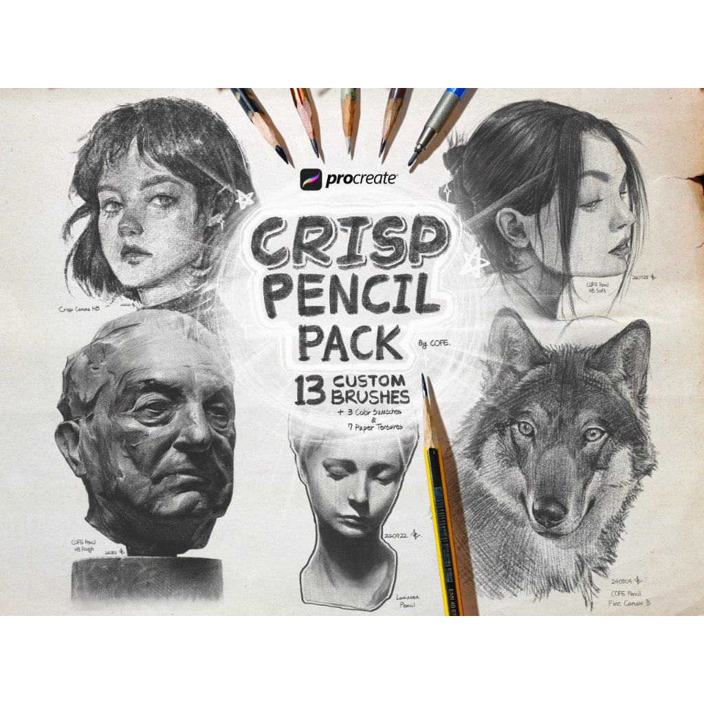 Jual Procreate Brush - Crisp Pencil Pack | Shopee Indonesia