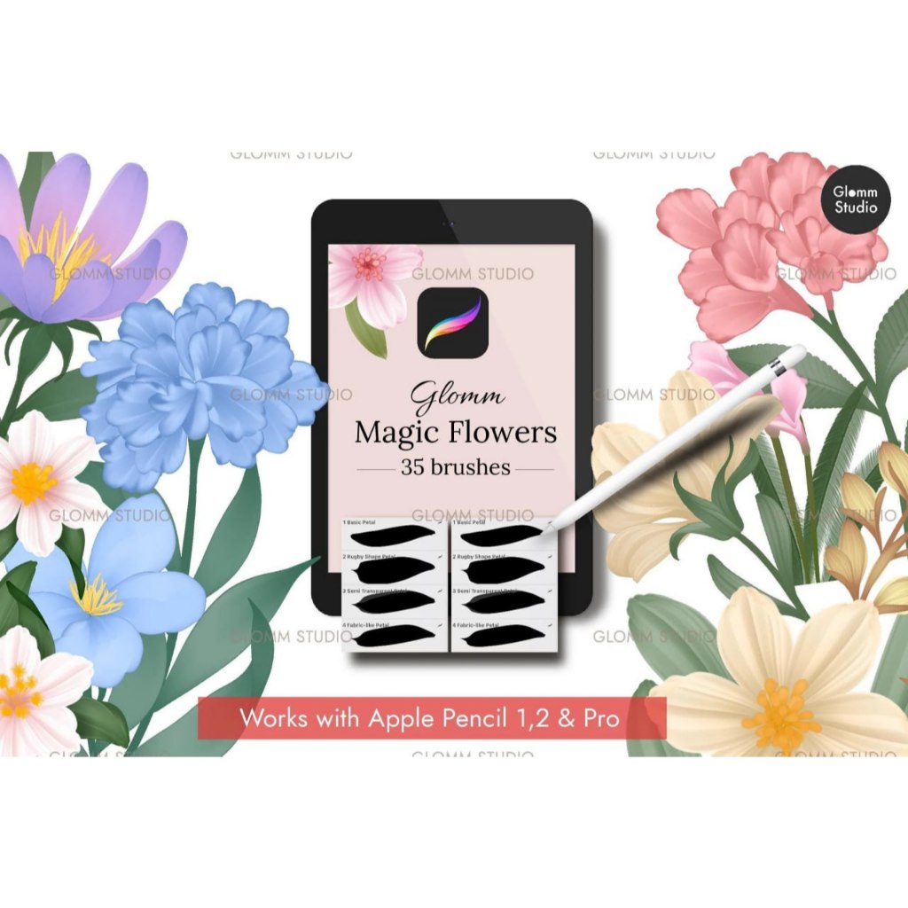 Jual Procreate Brush - Magic Flowers Brush Set | Shopee Indonesia