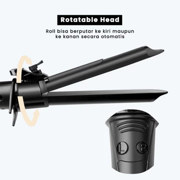 Catok Rambut HairON Revolution Automatic Curler Ceramic Tourmaline Coating