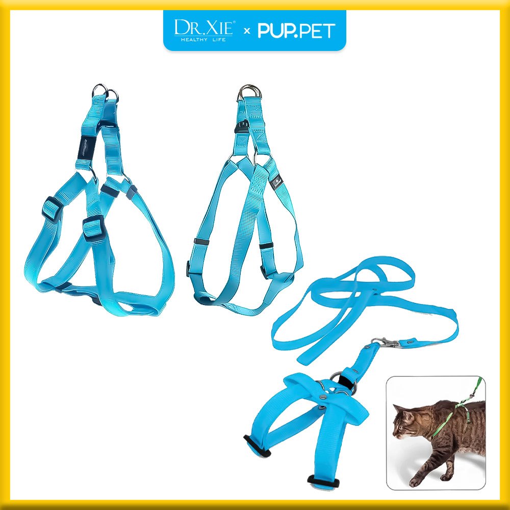 Jual Dr.Xie Puppet EasyWalk Harness/Tali Pengaman Kucing dengan Nilon ...