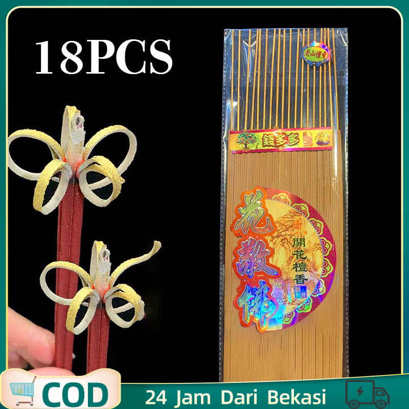 Jual 18 Batang Hio Cendana Asli Dupa Klenteng Hio Dupa Bunga Mekar Dupa ...