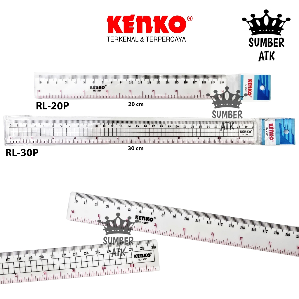 Jual Acrylic Ruler Penggaris Akrilik Penggaris Plastik 15 20 30 CM ...