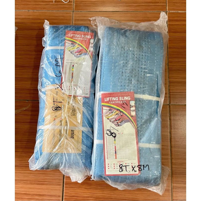 Jual webbing Sling 8 Ton x 8 meter tali angkat webing Sling 8T x 8M ...