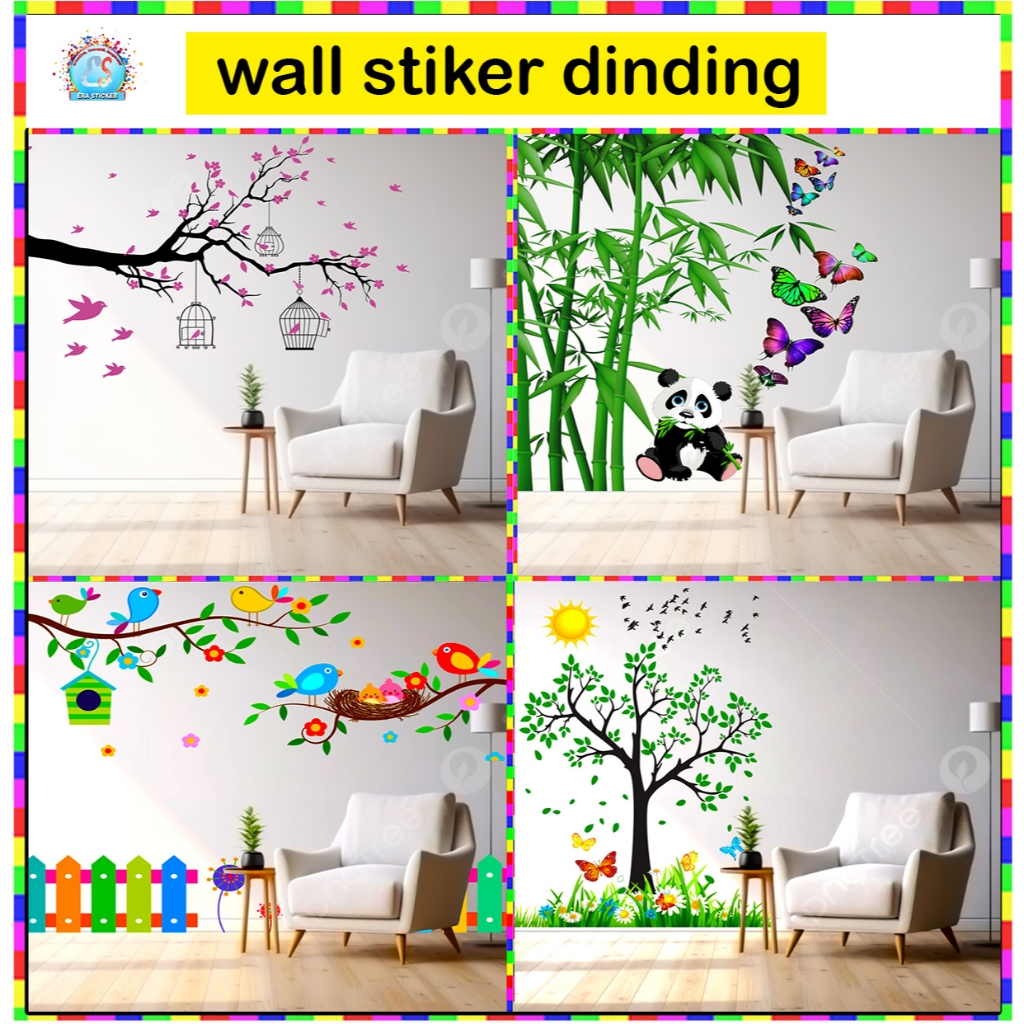 Jual Wall Stiker/Stiker Dinding/Stiker Tranparant/Stiker Cuting Motif ...