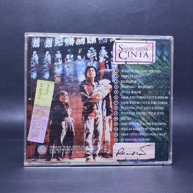 Jual CD WS RENDRA - SAJAK SAJAK CINTA ( CD ORIGINAL ) | Shopee Indonesia