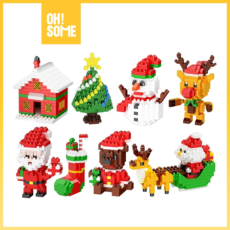 Jual OHSOME JiKe Christmas Building Blocks / Blok Mainan Brick Balok ...