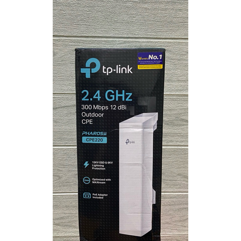 Jual JUAL RUGI!!! Tp link pharos CPE220 beli baru belum pernah dipakai ...