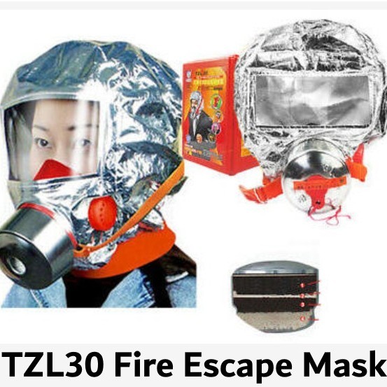 Jual Fire Escape Mask / Smoke hood / Masker Darurat kebarakan anti ...