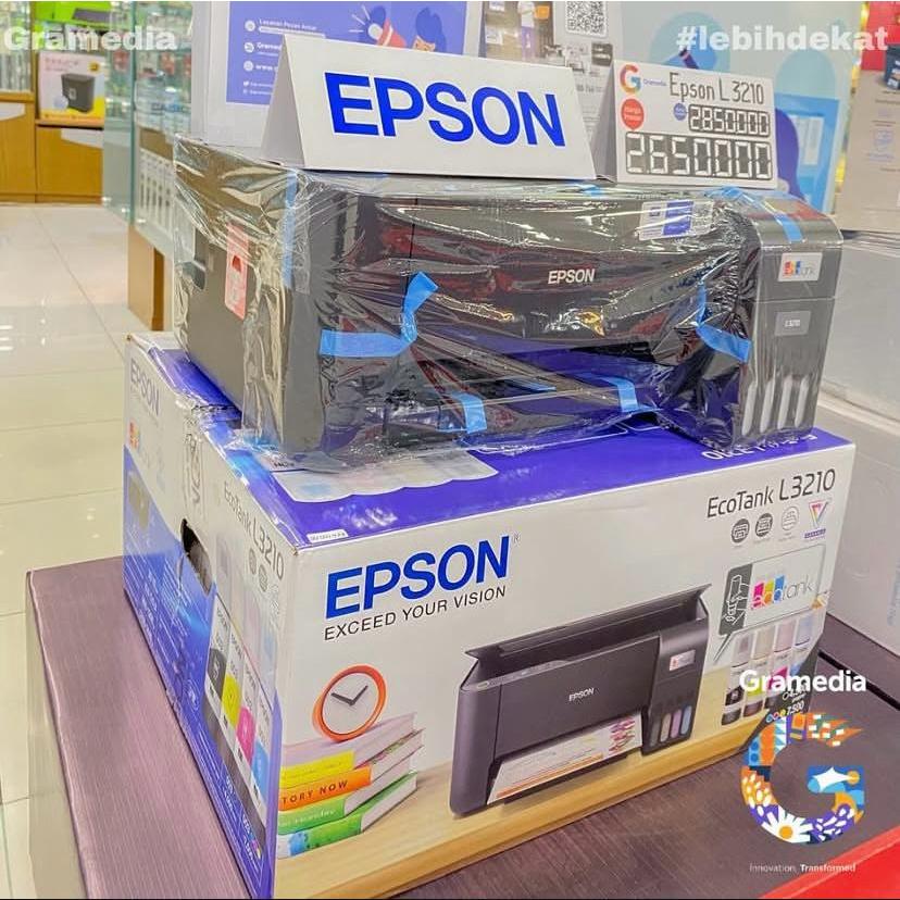 Jual EPSON PRINTER L3210 (ORIGINAL GRAMEDIA MAL PEKANBARU) | Shopee