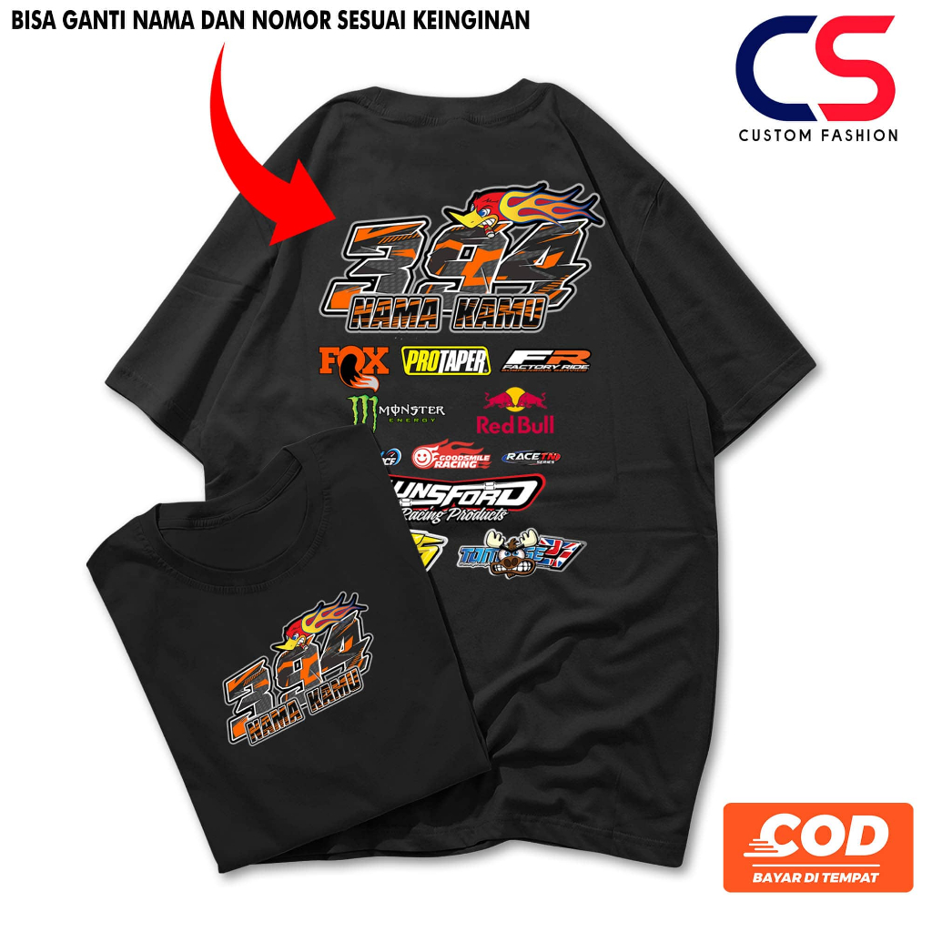 Jual KAOS RACING CUSTOM BISA REQUEST NAMA NOMOR SESUAI KEINGINAN KAOS ...