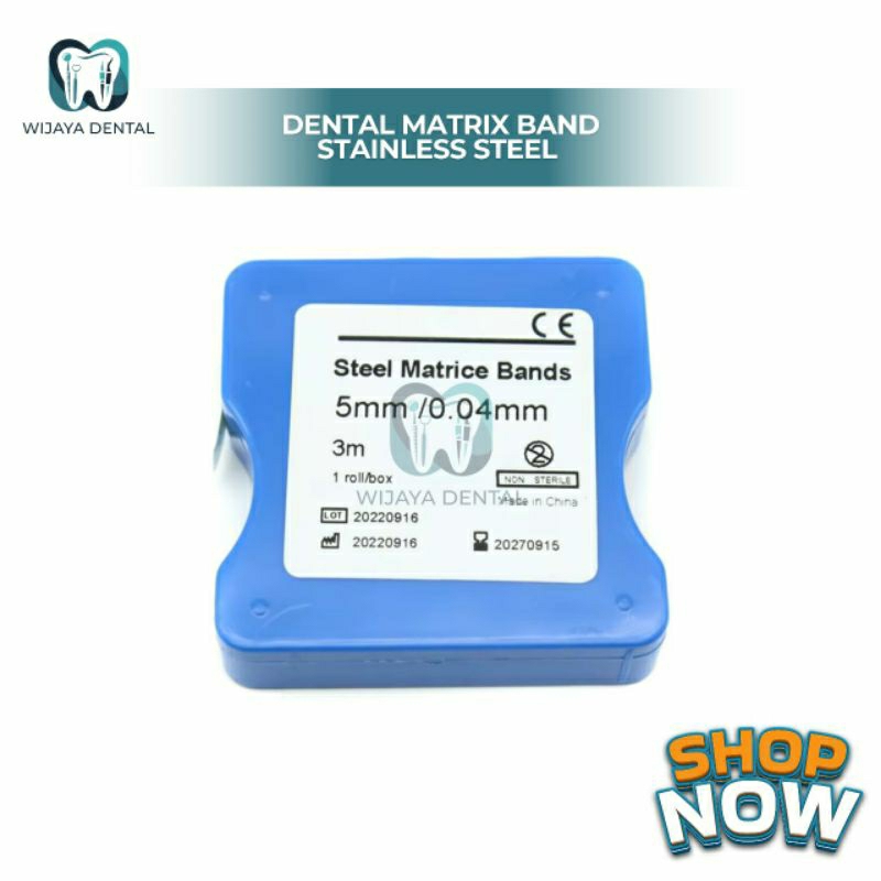 Jual DENTAL STEEL MATRIX MATRIKS MATRICE BAND ROLL 3m / DENTAL MATRIX ...