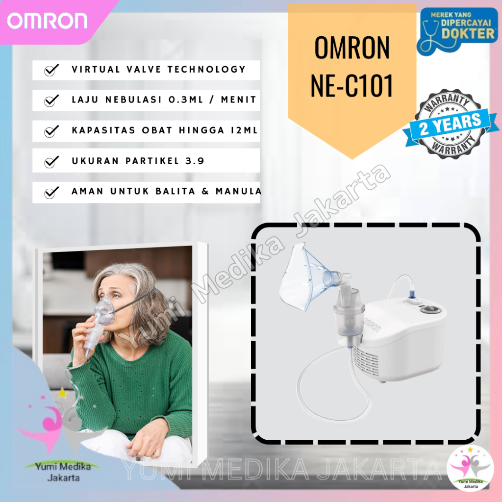 Jual NEBULIZER OMRON NE-C101 Nebulizer NEC101 NEC 101 | Shopee Indonesia